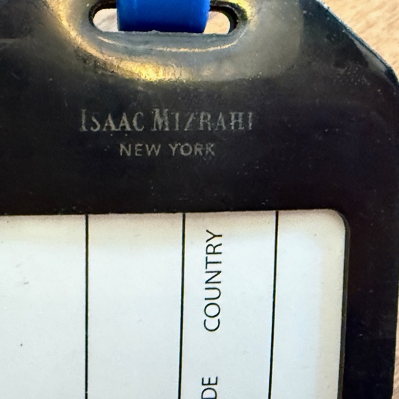Isaac Mizrahi luggage tag- never used - Picture 5 of 5